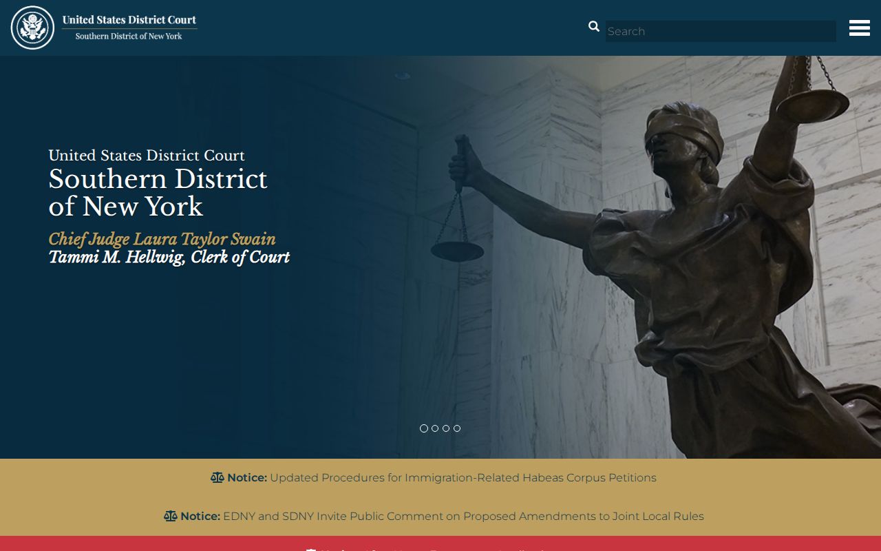 Southern District of New York federal criminal court serving Sullivan County