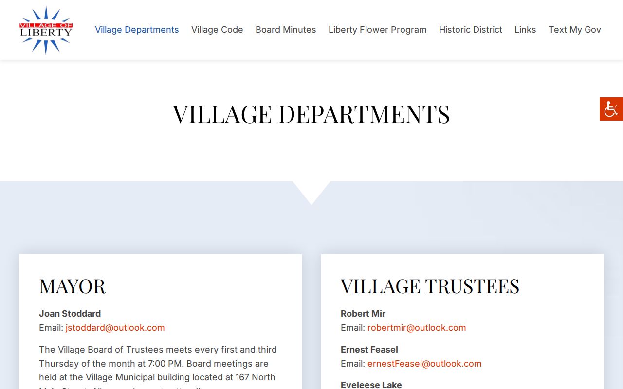 Liberty criminal record access through village police departments